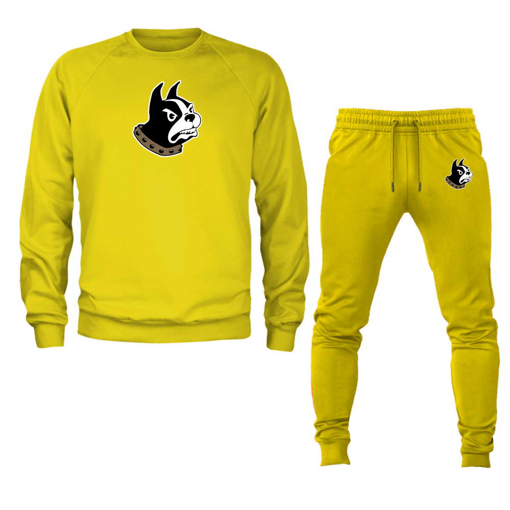 Men's Wofford Terriers  Crewneck Sweatshirt Joggers Suit